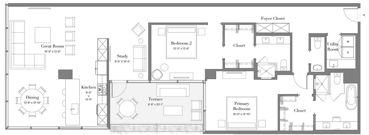 Optima McDowell Mountain floor plan.