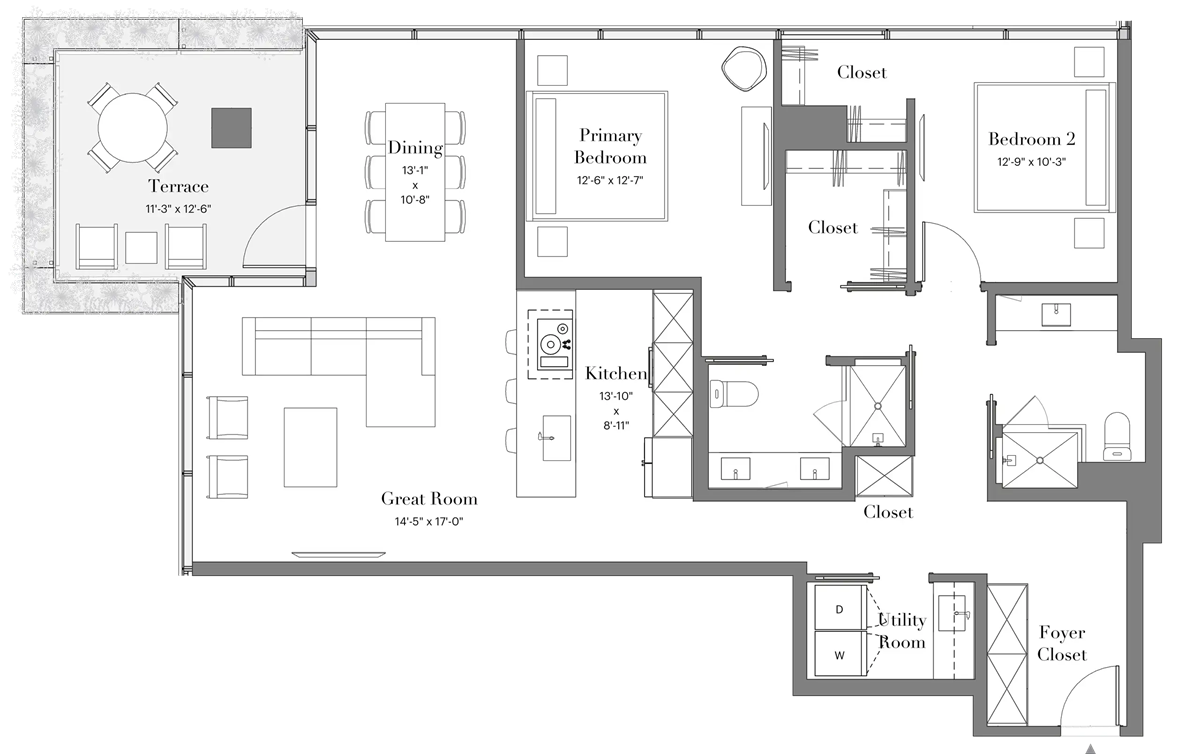 Optima McDowell Mountain floor plan.