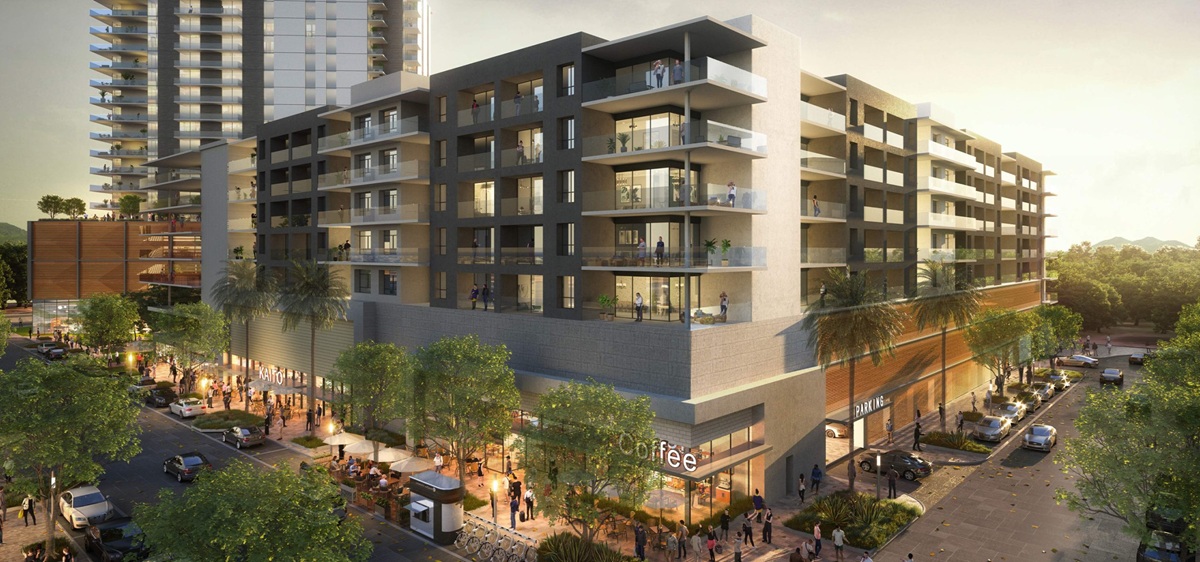 Rendering of the proposed The Central Park in Midtown Phoenix.