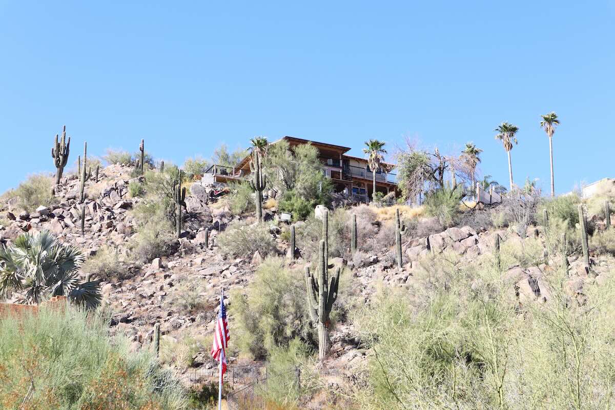 paradise valley home on a mountain