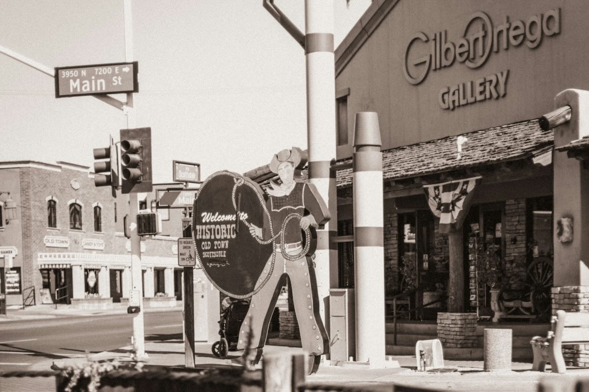 street corner in Old Town Scottsdale