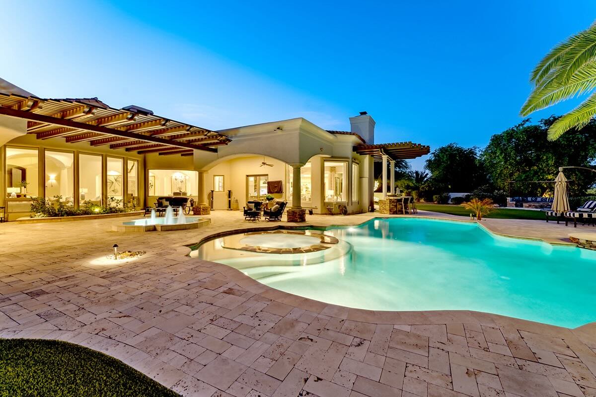 luxury home with a pool in Paradise Valley, AZ