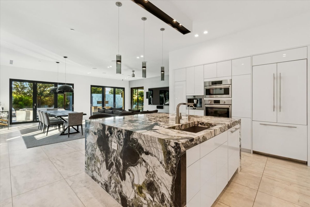 Chef's kitchen in a luxury home in Scottsdale.