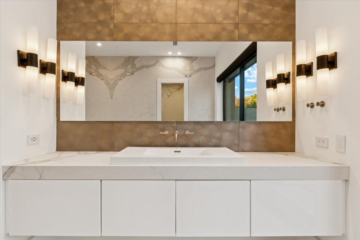 High-end bathroom in a luxury home.