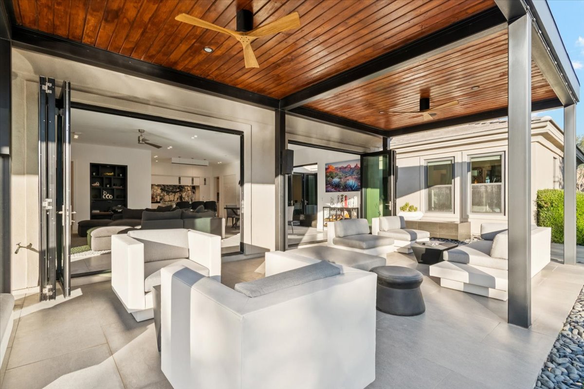 Resort backyard of a fine home in Scottsdale, Arizona.