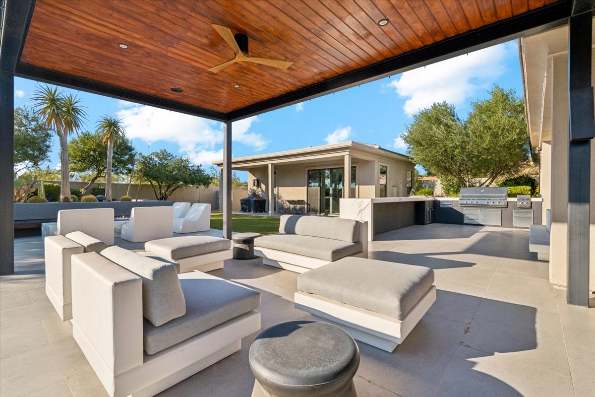 Resort backyard of a fine home in Scottsdale, Arizona.