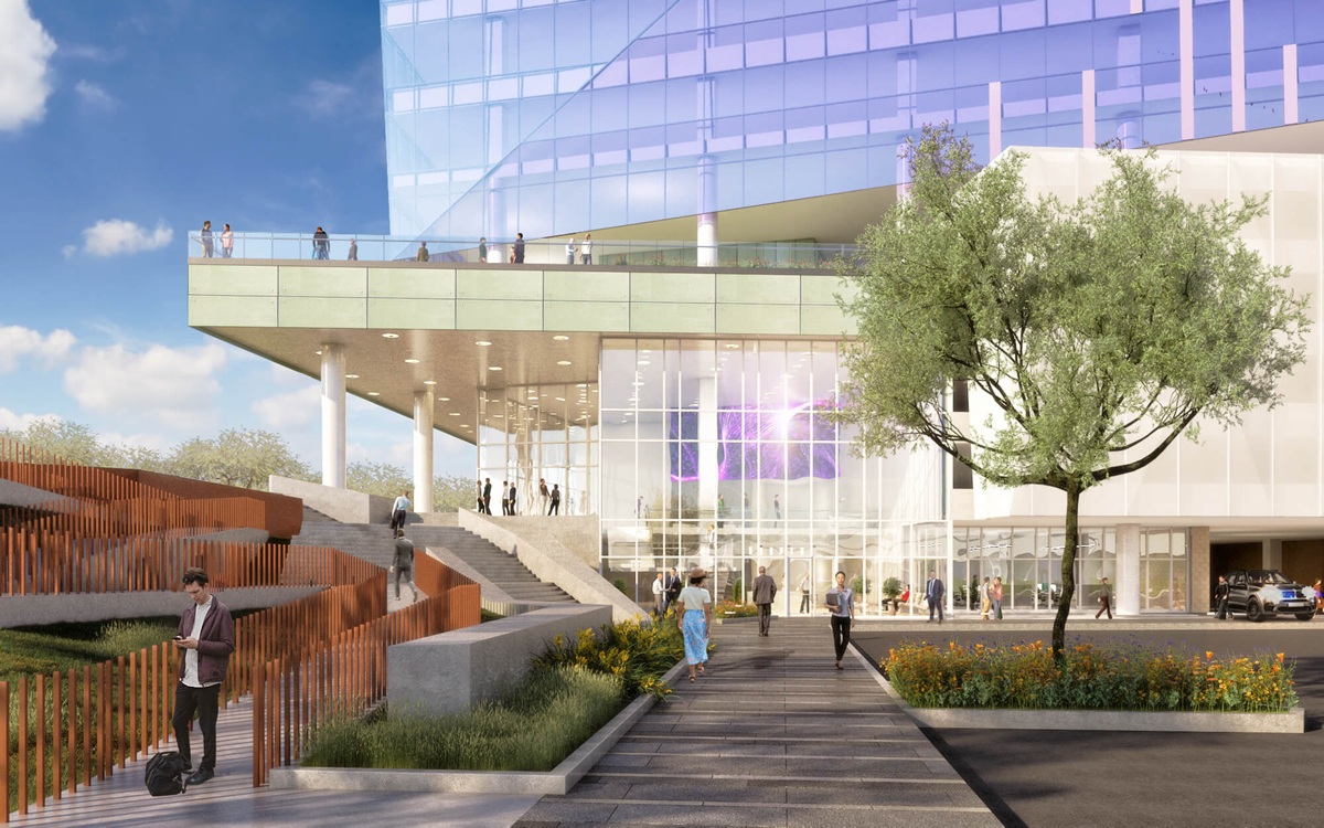 Rendering of the 250 RIO condo project on Tempe Town Lake.