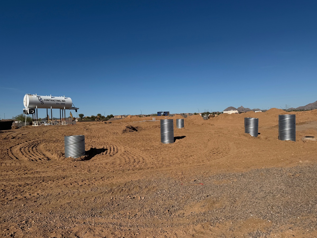 Site work beginning at Toll at Cavasson.