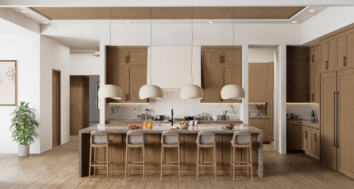 Rendering of a modern custom home in Scottsdale.