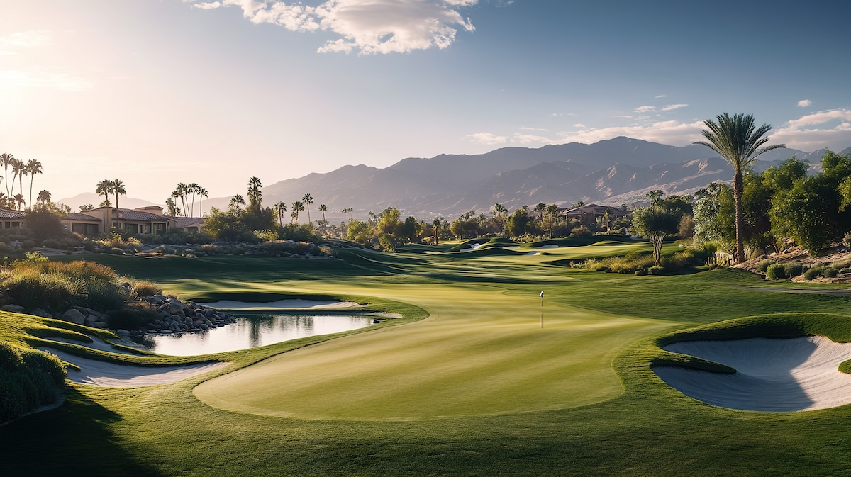 Scenic Golf Course with Mountain View