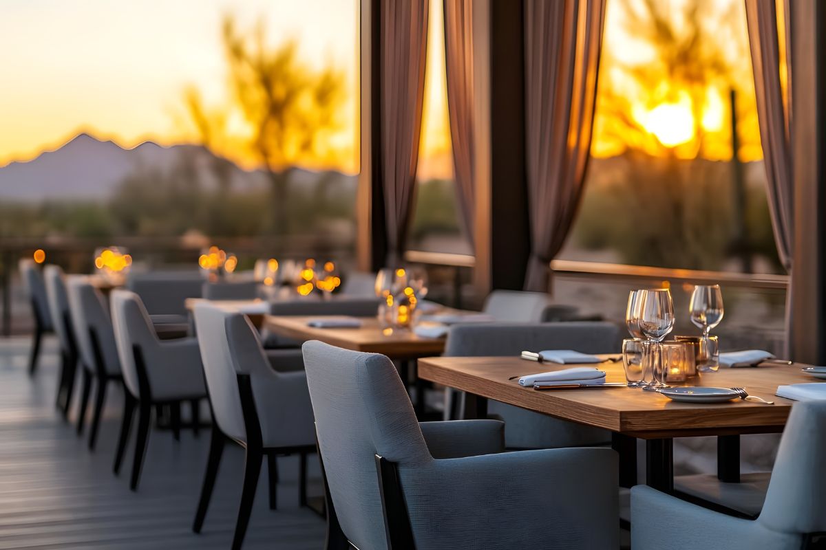 luxury restaurant in Arizona with patio dining