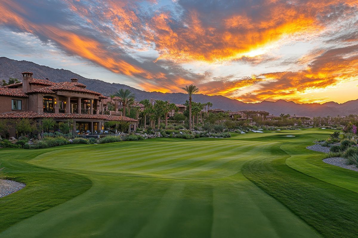 golf course on gated community