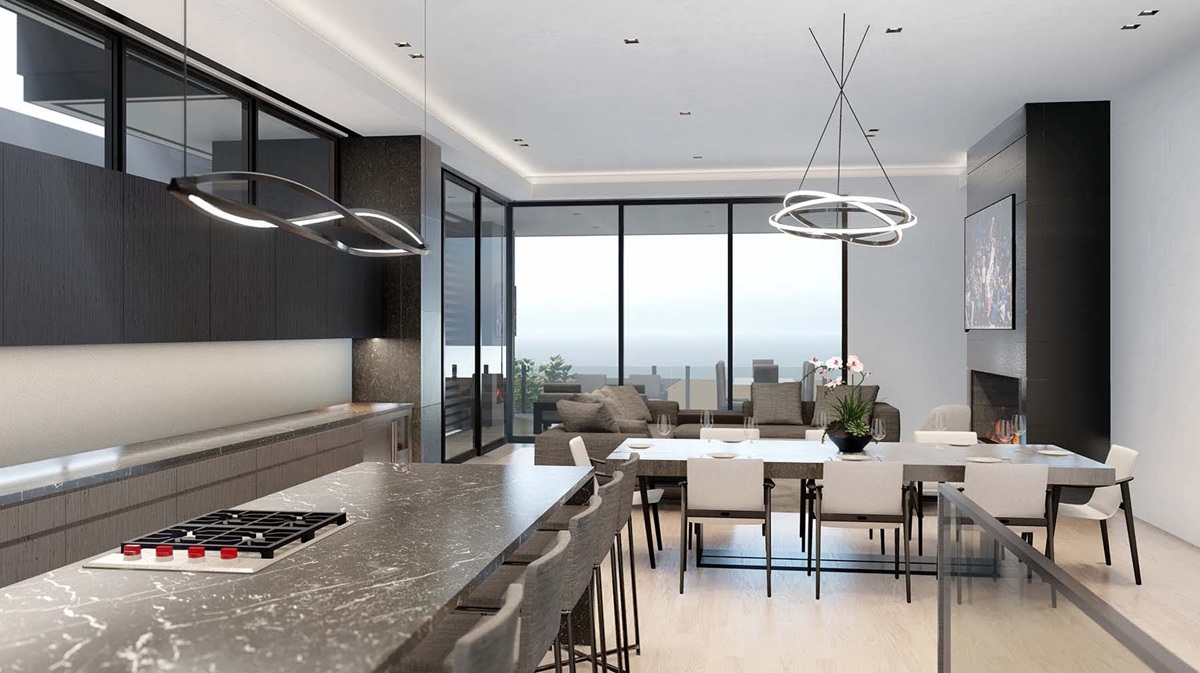 Rendering of Paloma townhome villas in Scottsdale, Arizona.