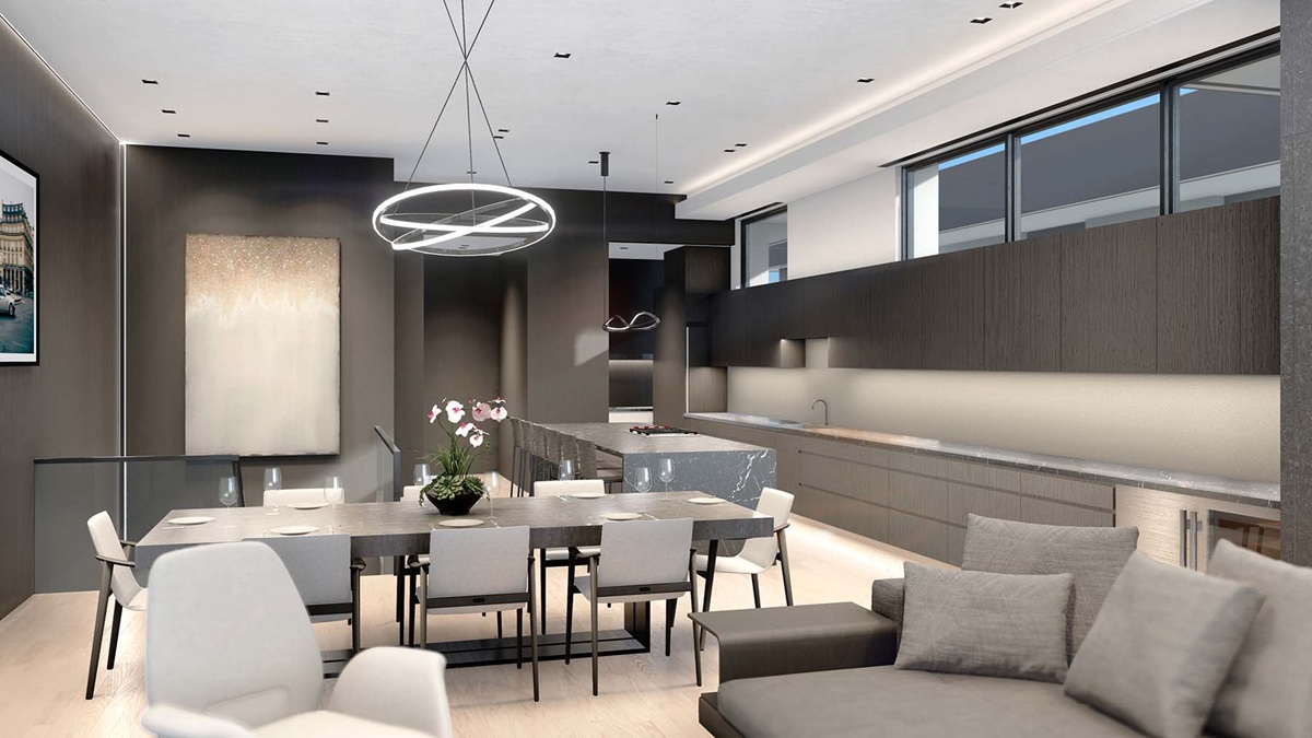 Rendering of Paloma townhome villas in Scottsdale, Arizona.