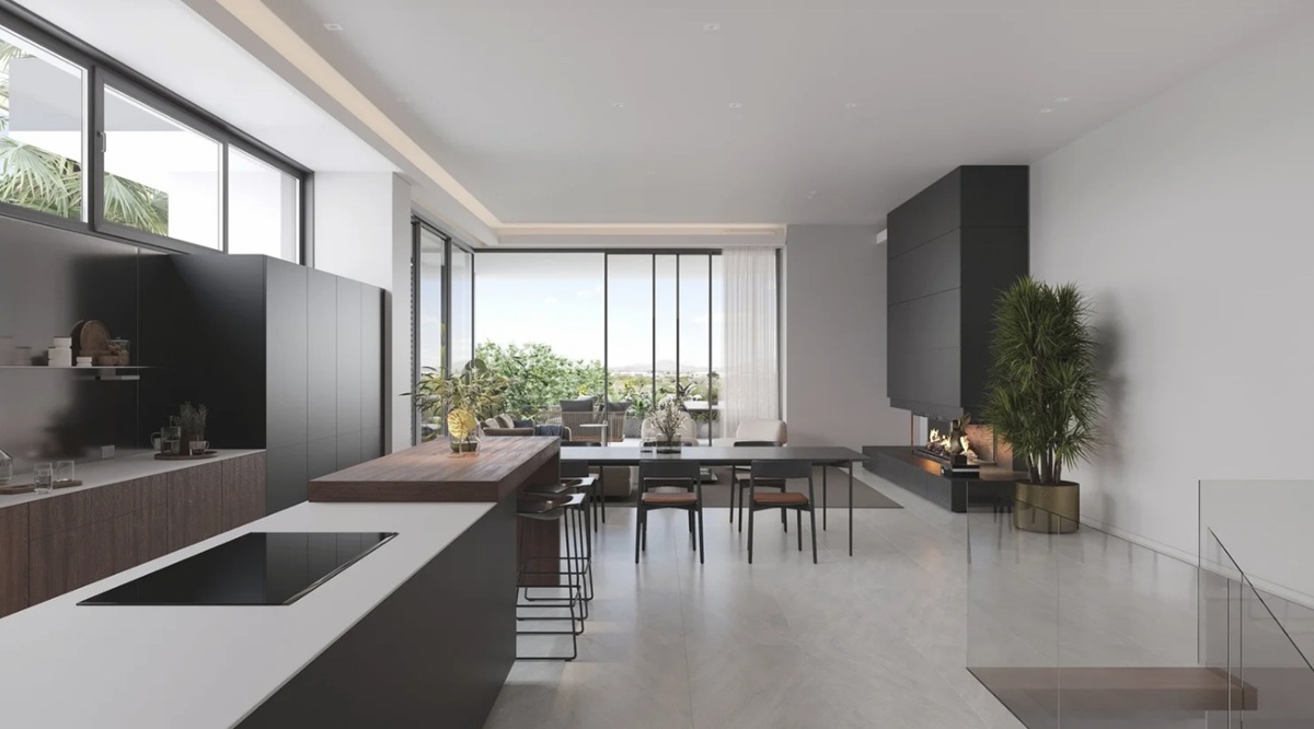 Rendering of Paloma townhome villas in Scottsdale, Arizona.