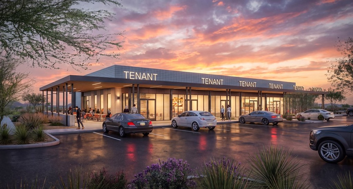 Rendering of The Shops at Halo Vista in North Phoenix.