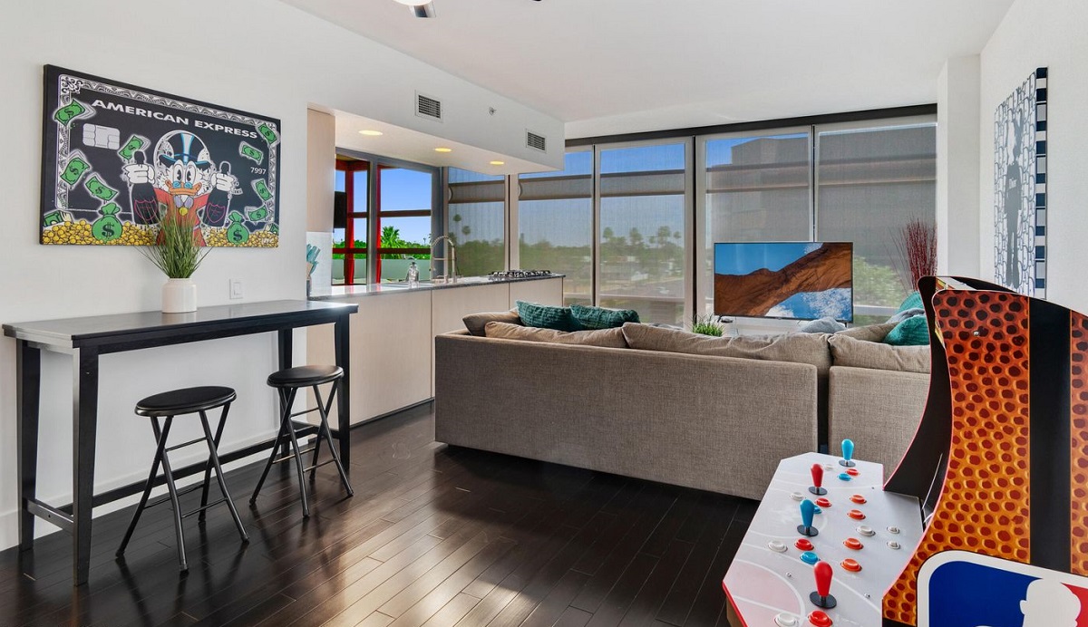 A luxury condo in old town Scottsdale.