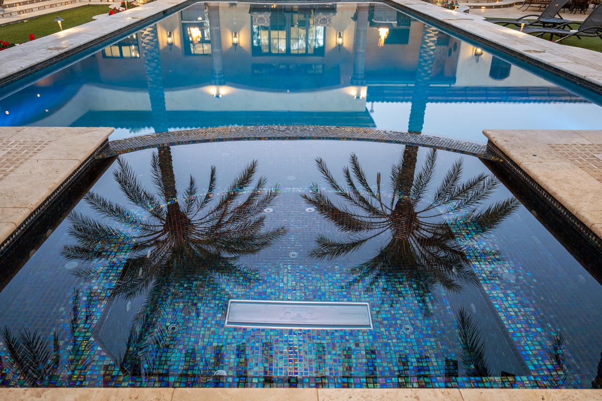 A luxury Scottsdale home with a resort-style pool and mountain views.