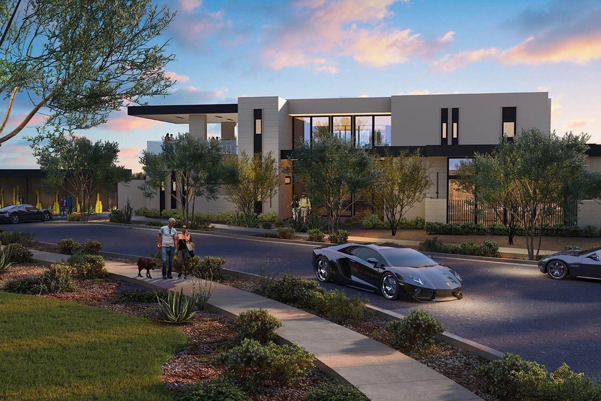 Rendering of luxury homes at Haven in North Scottsdale.
