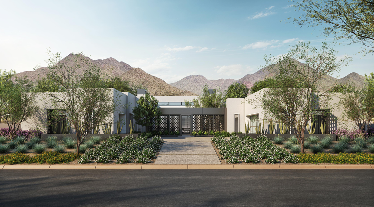 Rendering of luxury homes at Haven in North Scottsdale.
