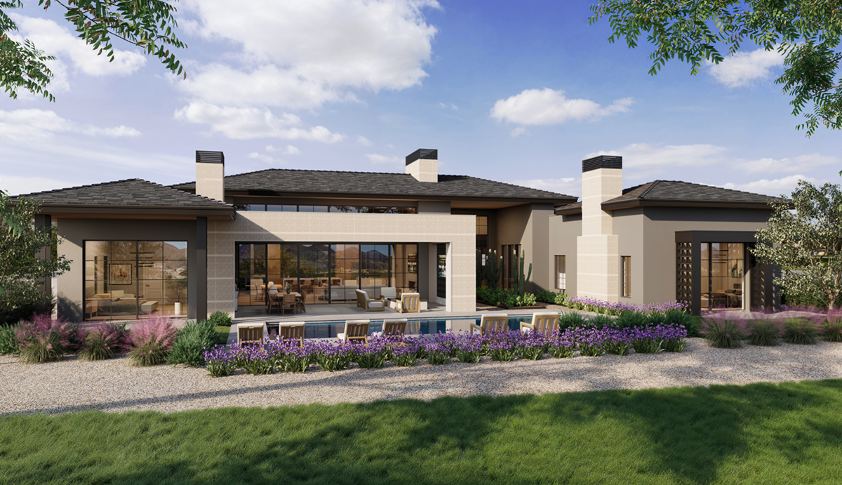 Rendering of luxury homes at Haven in North Scottsdale.