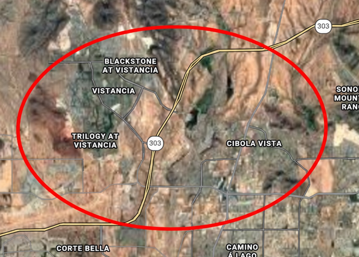 Map view of North Peoria area.