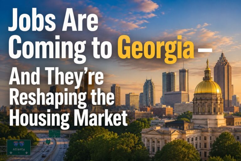 Jobs Are Coming to Georgia — And They’re Reshaping the Housing Market
