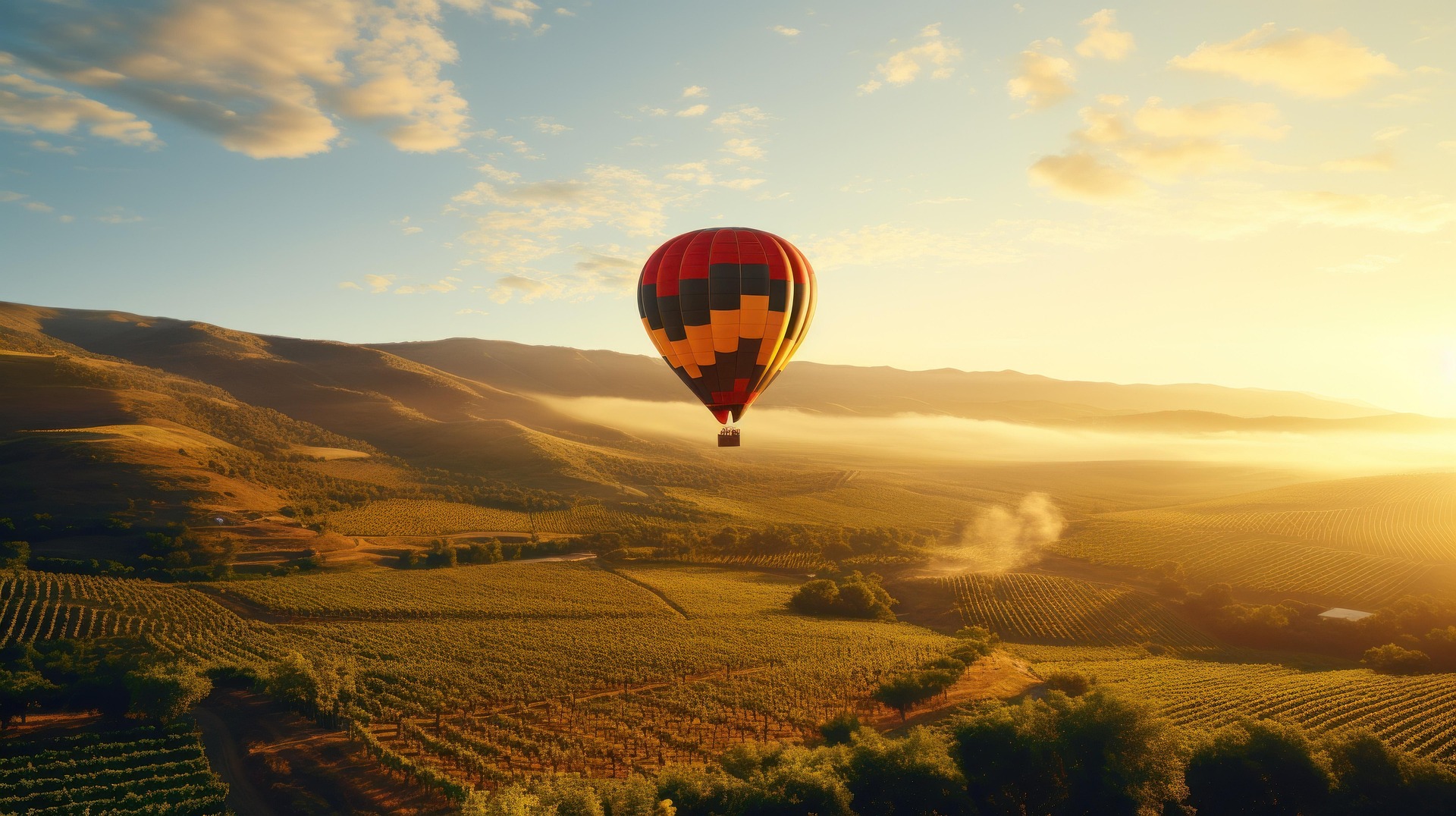 Hot Air Balloon in Napa