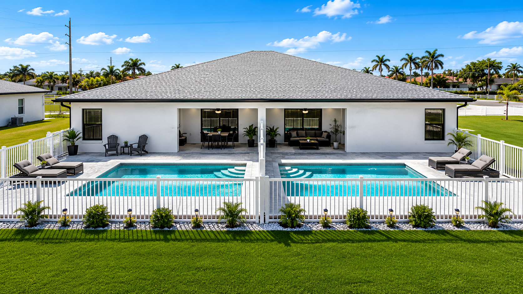 Florida duplex for multigenerational living