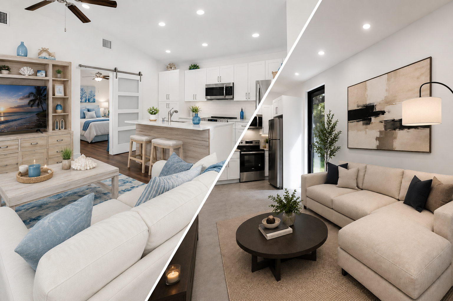 Comparing a million-dollar and a sub-$500K in-law suite in Naples, Florida
