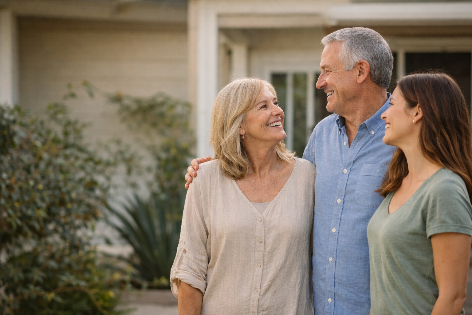 MultiGen Living Group — How We Help Buyers Florida multigenerational family touring a home with their real estate agent