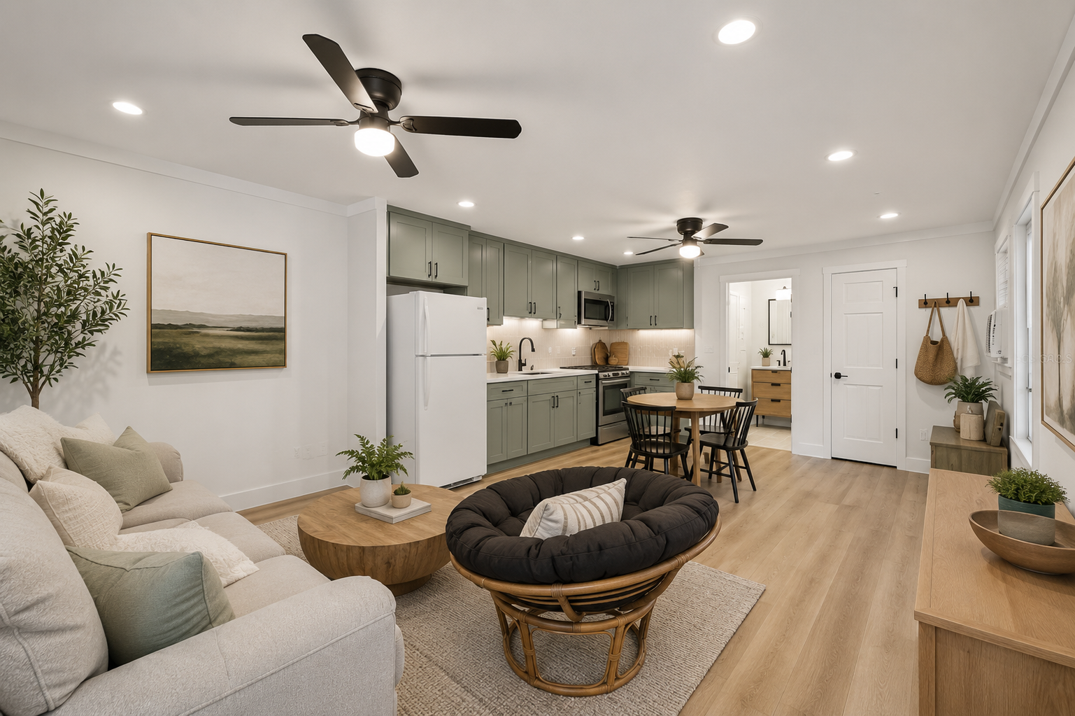 Florida ADU interior — separate living quarters with full kitchen