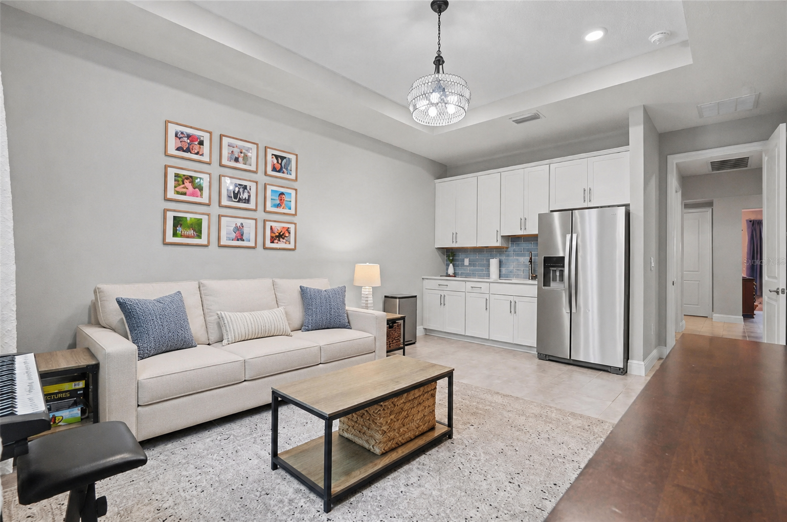D.R. Horton multigen suite with full-size refrigerator and separate entrance