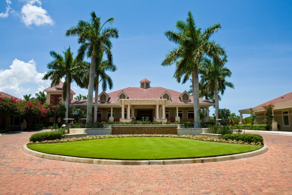Clubhouse With Brick Driveway