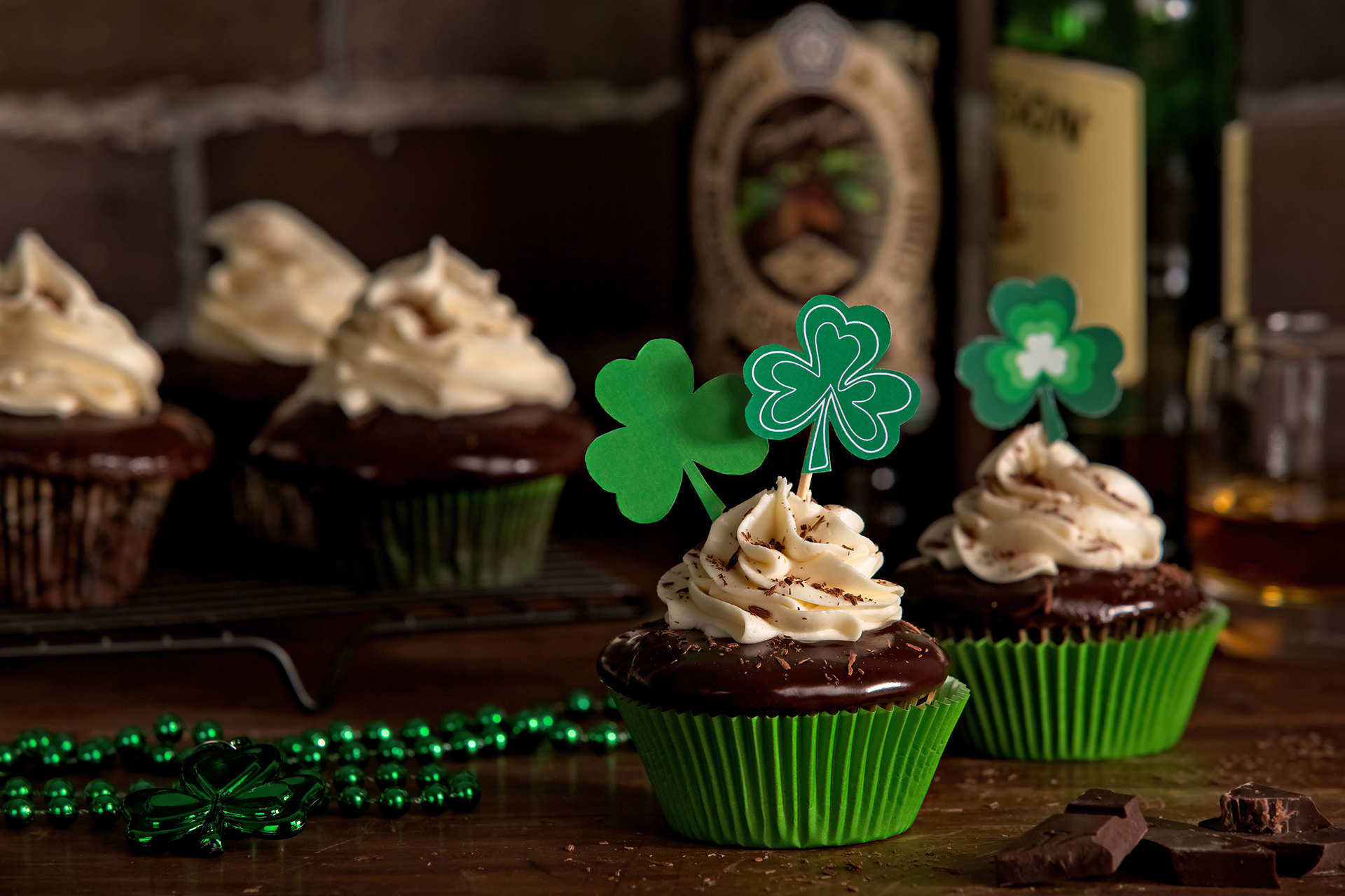 Gooey Chocolate Stout Cupcakes