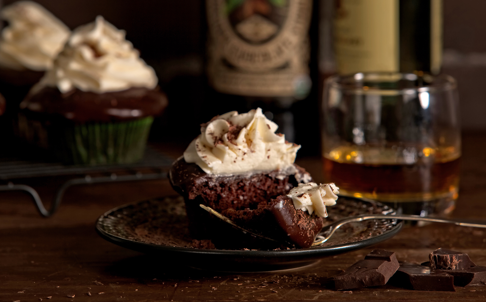 gooey chocolate Irish stout cupcakes