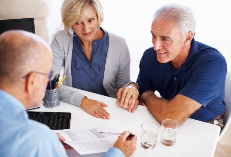 Male consultant explaining investment plans