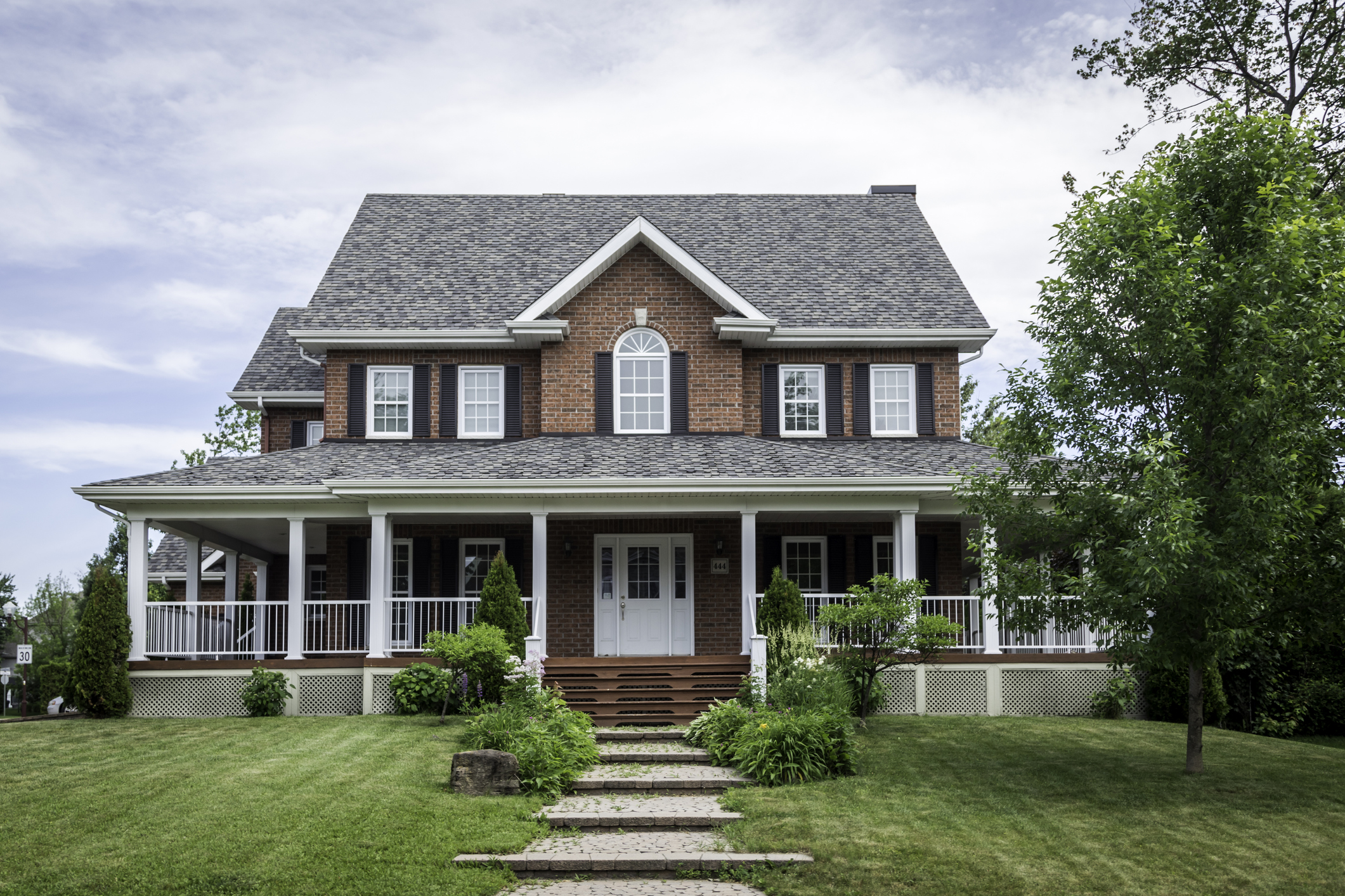 Luxury Property on Sunny Day of Summer