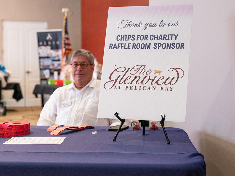Chips for charity sponsors