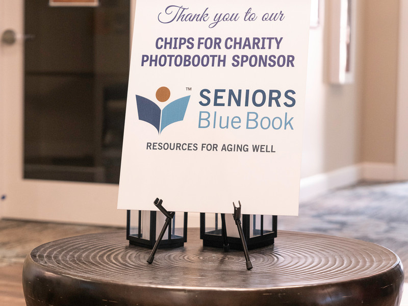 Chips for charity sponsors