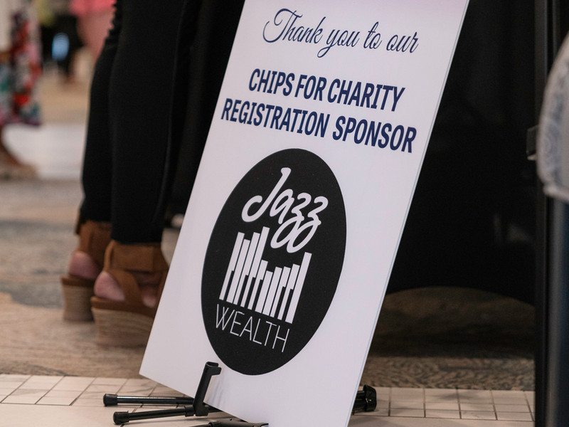 Chips for charity sponsors