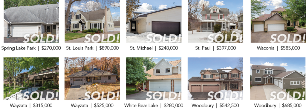 Homes listed and sold by Fazendin Realtors in the 2023 Twin Cities Real Estate Market