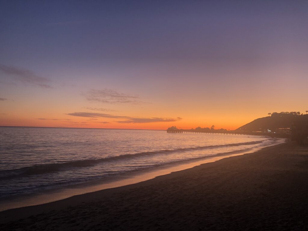 Carbon Beach Malibu at sunset – 4 Malibu Real Estate Property Management