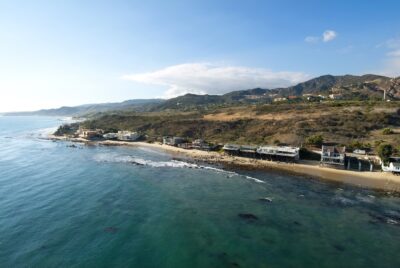 Aerial view of Malibu coastline and beachfront homes – 4 Malibu Real Estate property management expertise