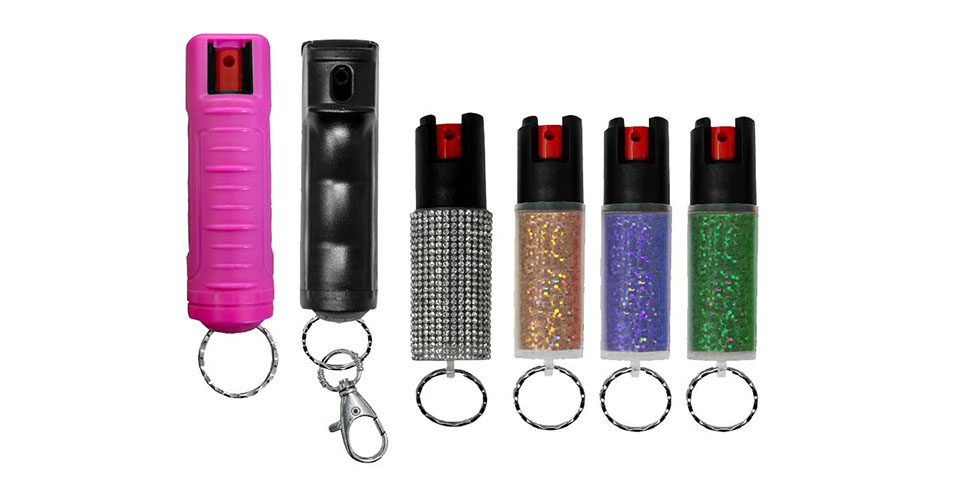 Glittered bottles of Repuls Defense Spray