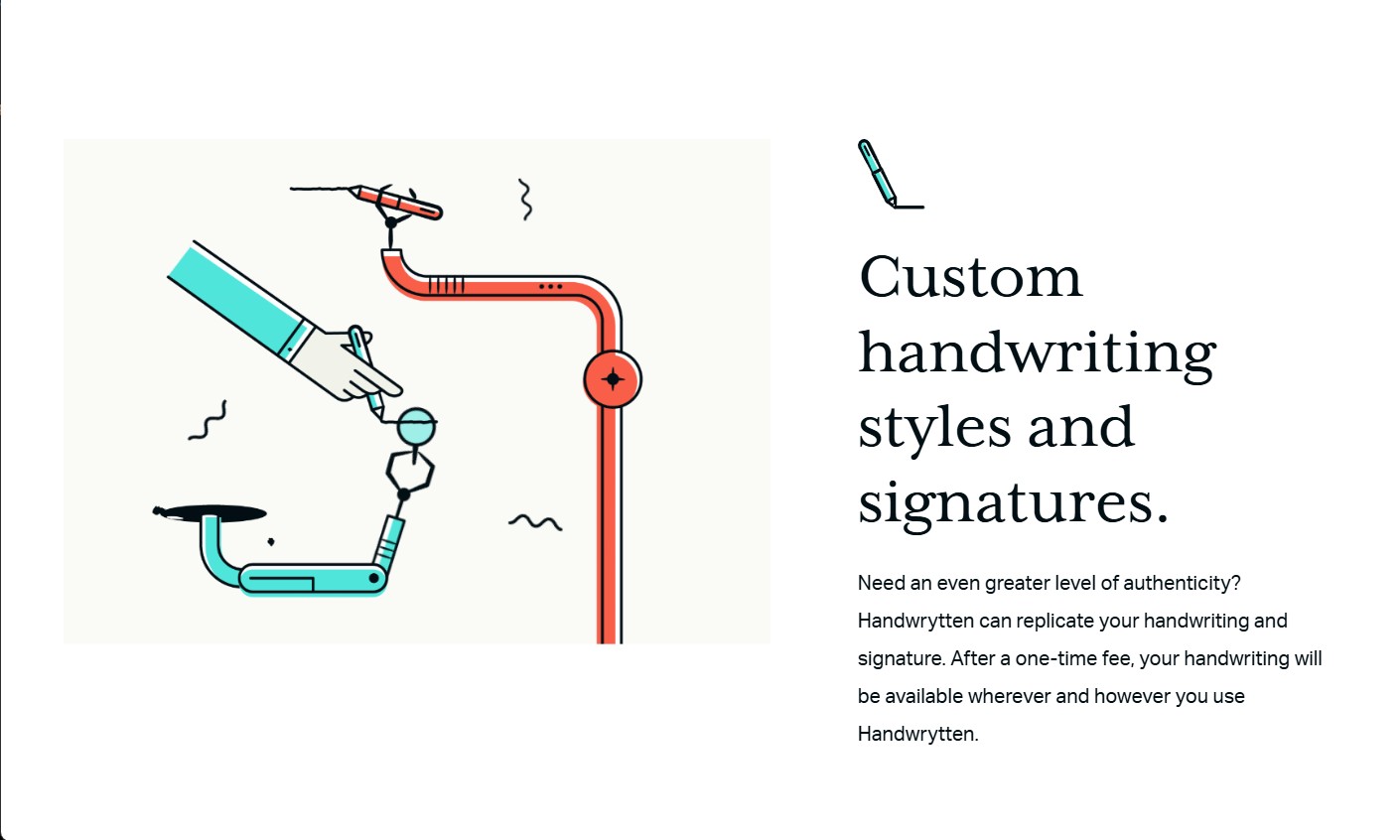 Handwrytten - Custom handwriting styles and signatures