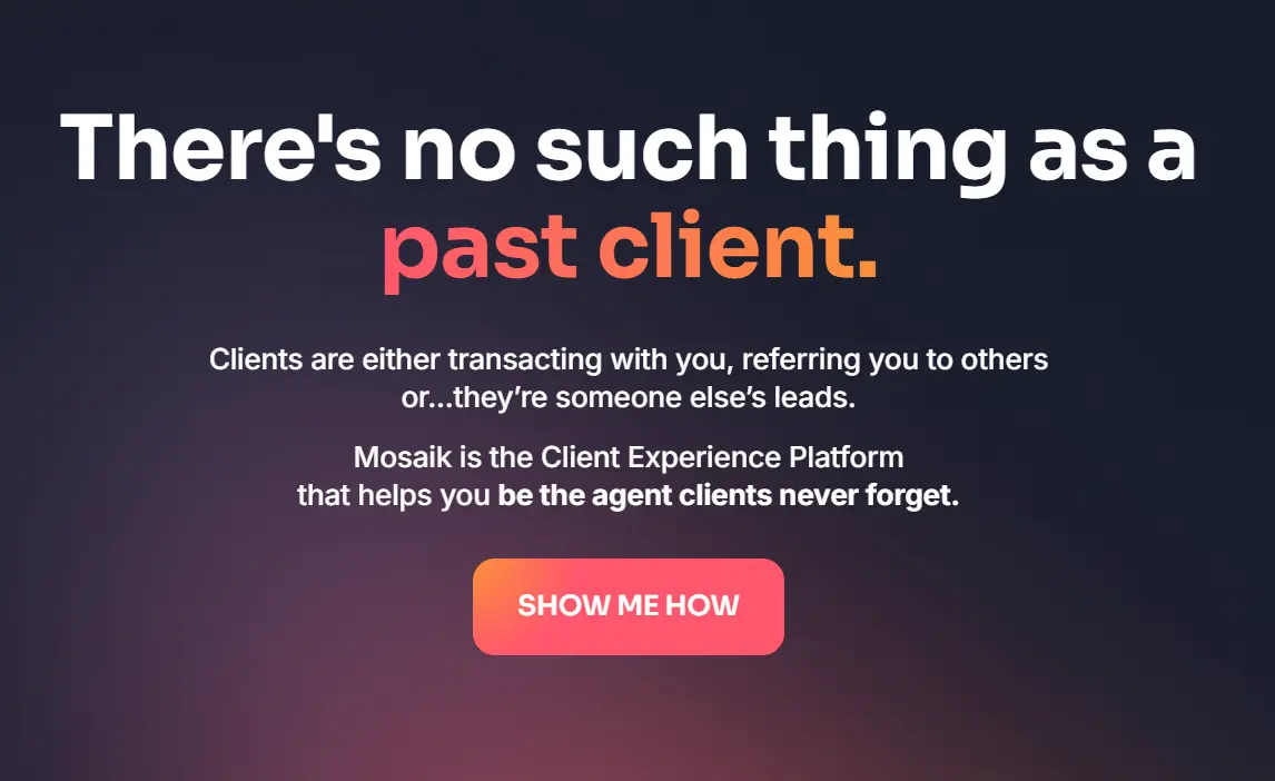 Homepage of Mosaik.io
