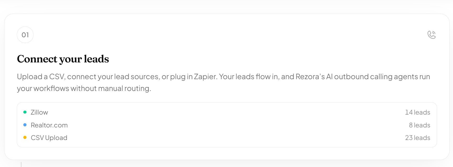 Rezora prod screenshot