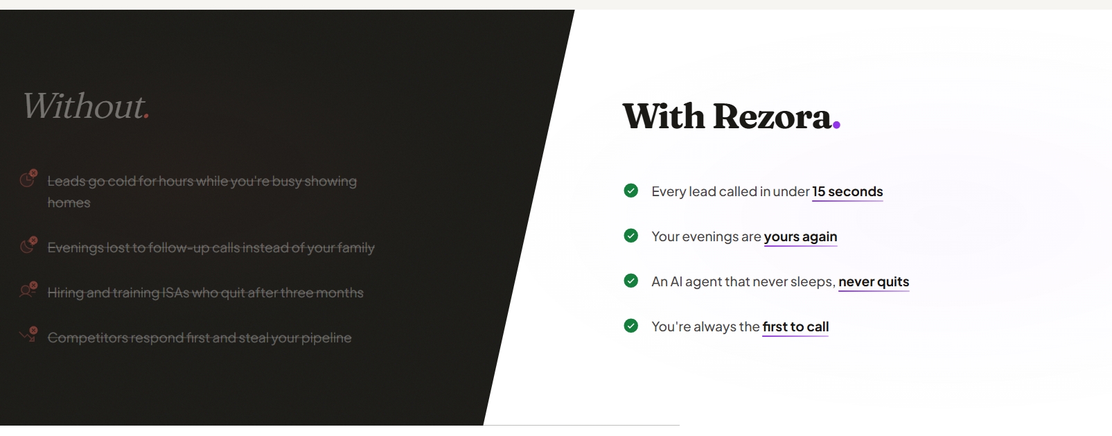Rezora prod screenshot