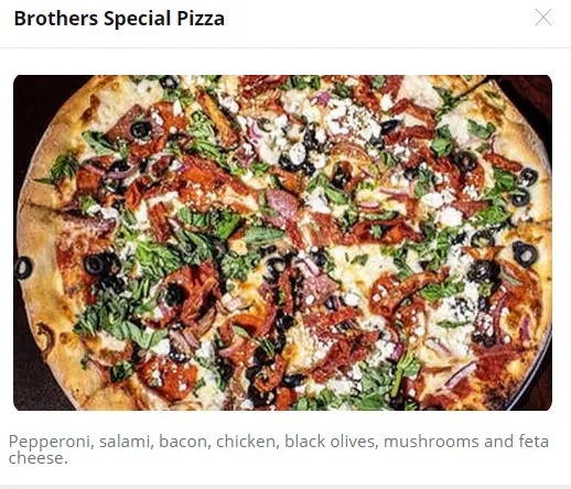 Brother's pizza